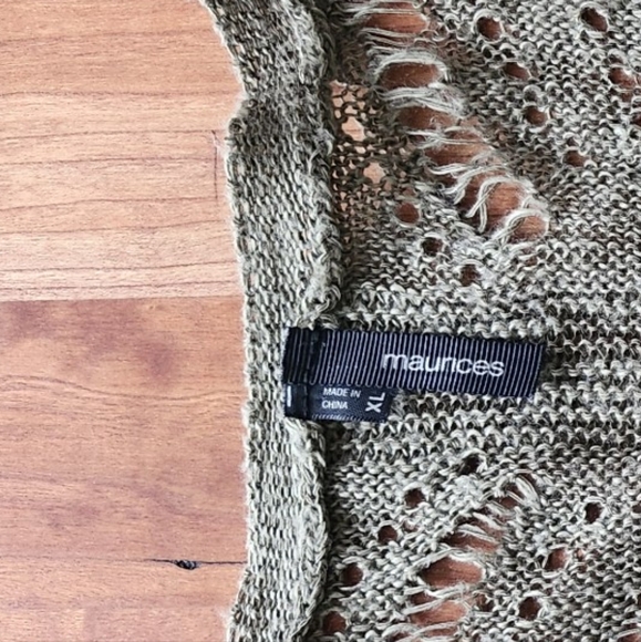 Maurices size XL green cardigan - Picture 5 of 9